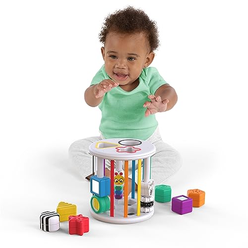 Baby Einstein Zen & Cal's Playground, Juego sensorial de ordenar y descubrir formas para bebés y niños pequeños, sin BPA, 6 meses o más