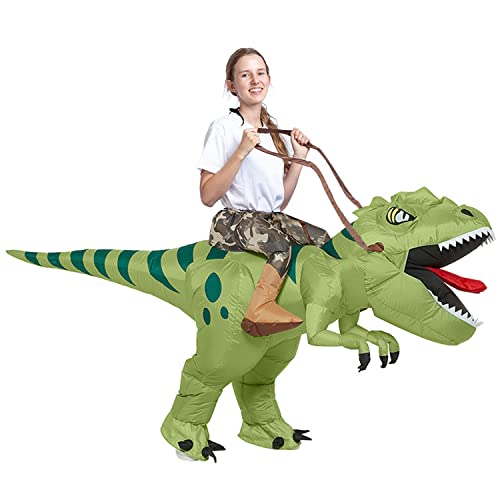Bajena - Disfraz de dinosaurio inflable para caballo, juguete inflable de dinosaurio, para fiestas de Halloween, cumpleaños, Cosplay POELOFIRMX QTICDONAIWADS unisex (Erwachsene)