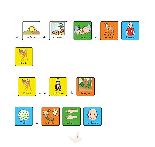 Bambi - Cuento con pictogramas/ Editorial GEU/ A partir de 6 años y NEE / Fomenta la lectura / Facilita la autonomía del propio niño / Con pictogramas: 1 (Cuentos accesibles para todos)