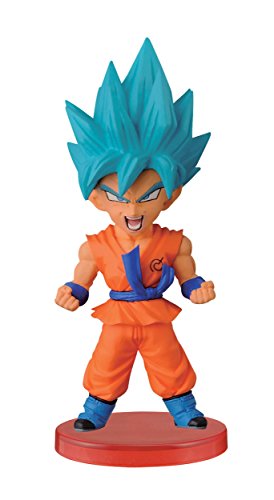Banpresto Dragon Ball Z Super Saiyan Dios 2,8 Pulgadas Super Saiyan Goku Figura de Mundo de coleccionista, Z Guerreros