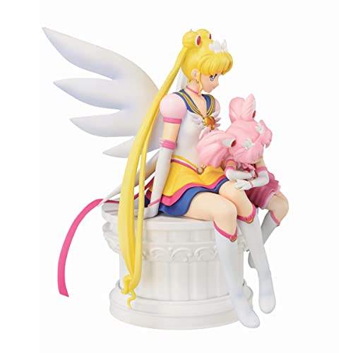 Banpresto - Figura Ichibansho Eternal Sailor Moon&Eternal Sailor Chibi Moon (Eternal Sailor Guardians) 14cm BP63606 Multicolor