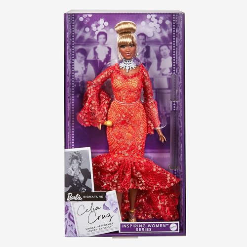 Barbie Signature Celia Cruz, Mujeres que inspiran, Barbie para coleccionistas, HJX31