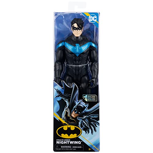 BATMAN - FIGURA BATMAN 30 CM DE NIGHTWING- DC COMICS - Muñeco Nightwing 30 cm Articulado - 6065139 - Superhéroes Juguetes niños 3 años +