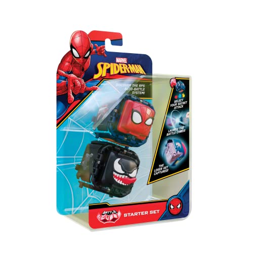 Battle Cubes Battle Cube-Juego de 2 Unidades de Spiderman Universe-Los Estilos Pueden Variar, Multicolor, Medium (Flair Leisure Products BAD00000)