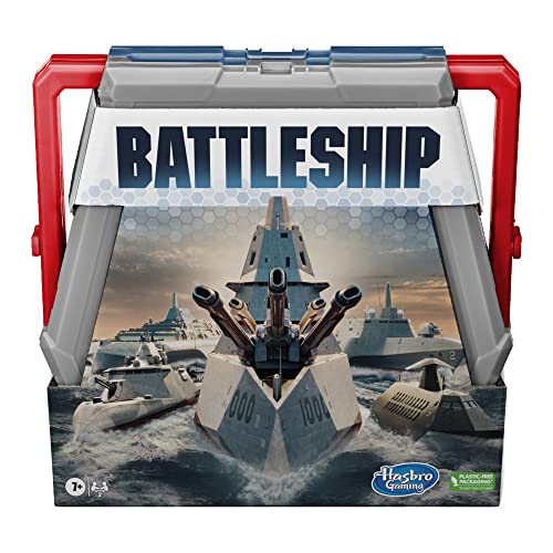 BATTLESHIP Classic Board Game Full Sized (EN;FR;DE;ES;PT;IT;NL;DK;FI;GR;PL;TR;CZ;SK;RO;RU;BG;HR;LT) & Hasbro Gaming Jenga Classic, Children's Game That Promotes The Speed of Reaction, from 6 Years