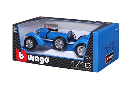 Bburago - 12062 - Miniatura Radio Vehículo de Control - Bugatti Tipo 59-1:18 Escala - Azul