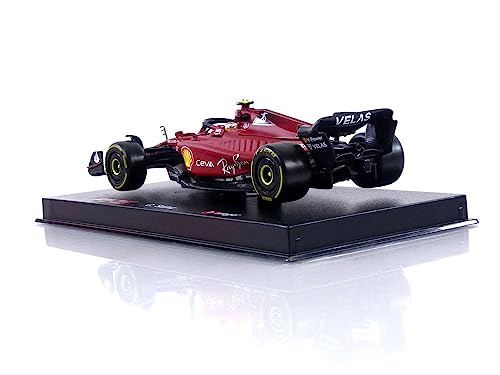Bburago -BBURAGO-1/43 Ferrari-SF 2022 Fórmula 1-con Casco #Sainz-Nouveaute FA 2022-Coche Miniatura para niño-reproducción a Escalera, 36831S