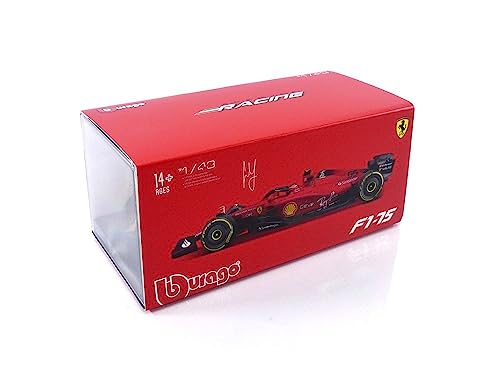 Bburago -BBURAGO-1/43 Ferrari-SF 2022 Fórmula 1-con Casco #Sainz-Nouveaute FA 2022-Coche Miniatura para niño-reproducción a Escalera, 36831S