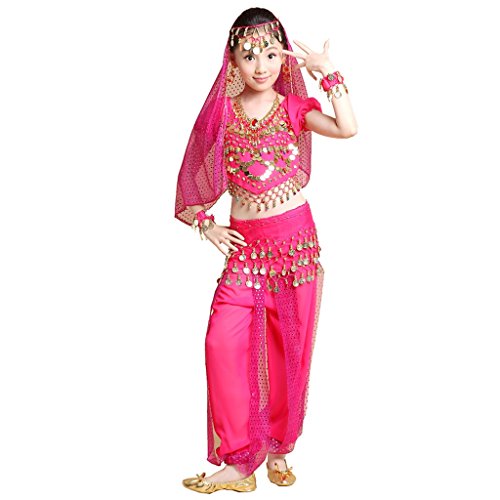 Best Dance – Disfraz de 5 piezas de bailarina de la India, disfraz para niños
