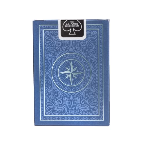 Bicycle Odyssey - Baraja de Cartas de colección y Magia tamaño póker, Color Azul