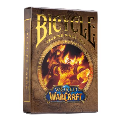 Bicycle World of Warcraft V1: Cartas clásicas – 1 baraja, Acabado de cojín de Aire, Profesional, excelente manejo y Durabilidad, Gran Regalo para coleccionistas de Cartas