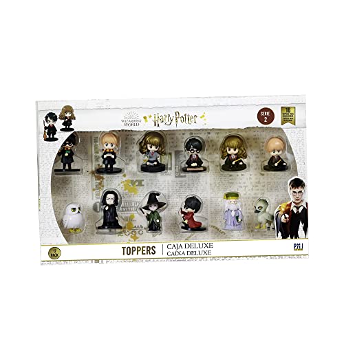 Bizak Harry Potter 64112265 Pack Deluxe 12 Figuras 5 cm Topper Modelos Surtidos