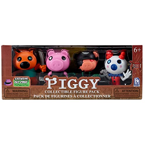 Bizak Piggy Pack 4 Figuras, pásalo de miedo con este pack increible de figuras de 8cm, cada uno con su arma para ser el ganador de la partida, disfruta solo o con amigos y a disfrutar (64238151)