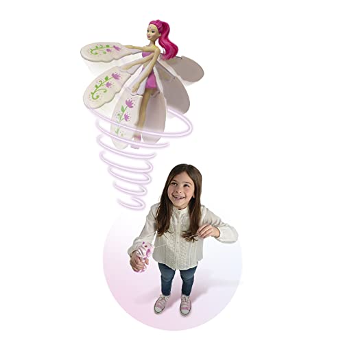 Bizak Sky Dancers Fuchsia Fantasy es una muñeca fantasía de 18 cm de altura que despliega sus alas y vuela de verdad, posicionala en su base y hazla despegar (62303000)