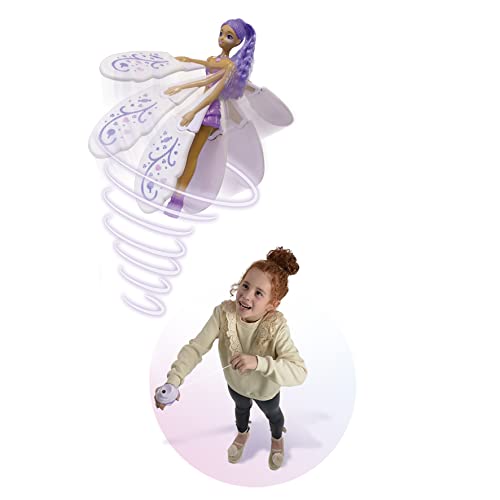 Bizak Sky Dancers Purple Licious es una muñeca fantasía de 18 cm de altura que despliega sus alas y vuela de verdad, posicionala en su base y hazla despegar (62303000)