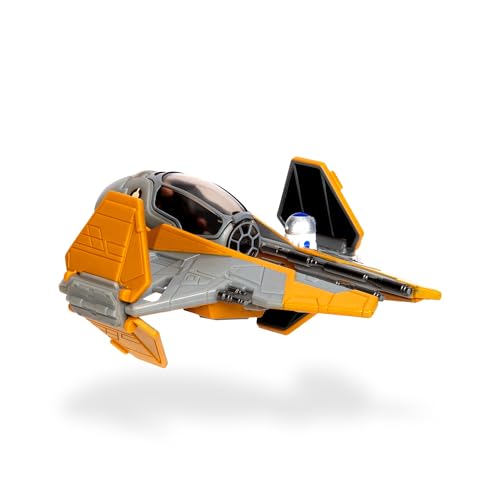 Bizak Star Wars Micro Galaxy Squadron Interceptor Jedi Anakin Skywalker - Vehículo de 8 cm con 2 Figuras de 2,5 cm (62610035)