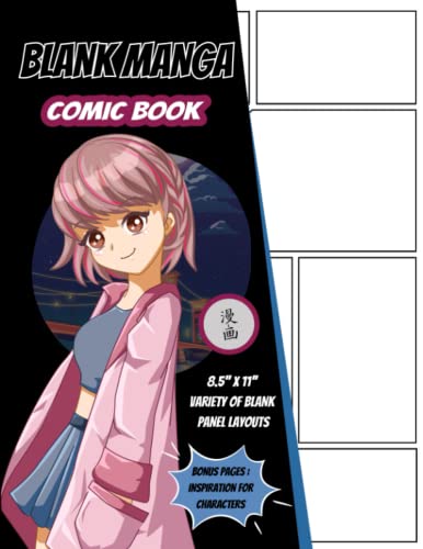 Blank Manga Comic Book: Create Your Own Manga and Anime Sketchbook | 120 Pages | 8.5" x 11"