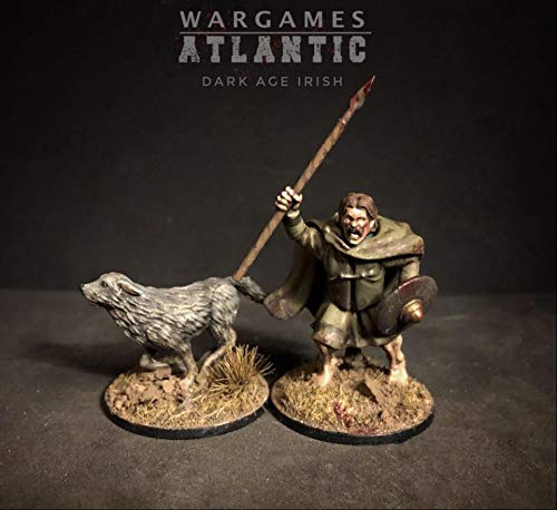 Blood Oaths – Dark Age Irish Warriors – 40 (30 WARRIORS/10 WARDOGS) figuras de plástico duro de 28 mm