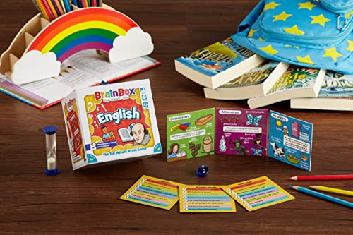Brainbox English (Refresh 2022) Card Game Ages 8+ 1+ Players 10 Minutes Playing Time, GREG124445