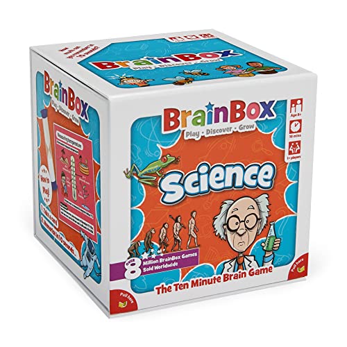 Brainbox Science (Refresh 2022) , Card Game , Ages 8+ , 1+ Players , 10 Minutes Playing Time