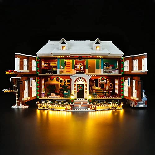 BrickBling Juego de Luces LED para Lego 21330 Ideas Home Alone, Set de iluminación LED para el hogar Alone Exclusivo colectible Home Decor Creative Gift (no Modelo Lego) - Versión estándar