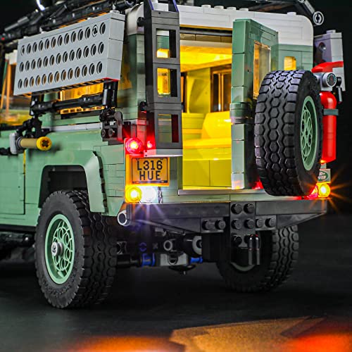 BRIKSMAX Kit de iluminación LED para Lego Icons Land Rover Classic Defender 90 - Compatible con Lego 10317 Building Blocks Model- No incluir el Conjunto de Lego