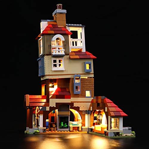 BRIKSMAX Kit de iluminación LED paraHarry PotterAtaque a la madriguera - Compatible con Lego 75980 Building Blocks Model- No incluir el Conjunto de Lego