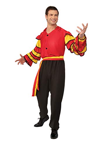 Bristol Novelty- Rumba Man Costume (XL) Disfraz, Color negro, rojo (AC626X)