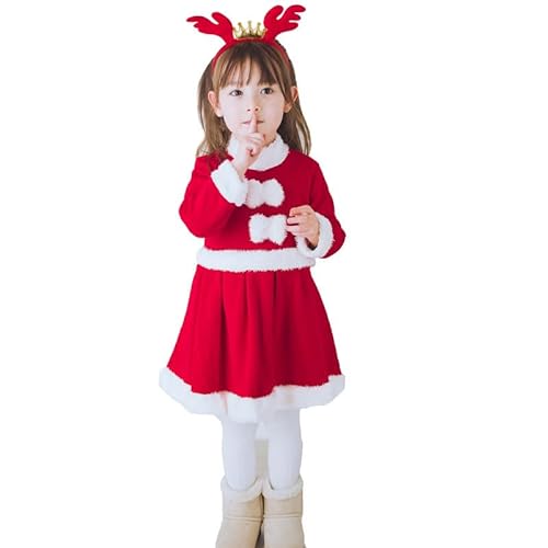 BSNRDX Disfraces de Navidad, Disfraces de Niñas Juegos de Personajes Disfraces de Personajes Temáticos Fiesta de Cumpleaños Disfraz de Papá Noel