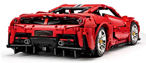 CaDA Master - Italian Super Car - Deportivo de Color Rojo - Set de construcción Premium -3236 Piezas - 8+ - 1:8 (DeQube 927DE61043)