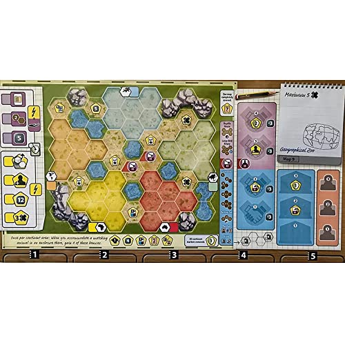 Capstone Games Ark Nova: Zoo Map Pack 1 – Juego de accesorios