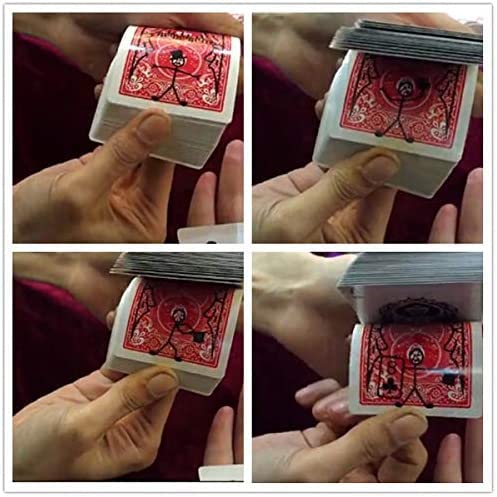 Card-Toon #1 y #2 Tarjeta Trucos de magia Animación CardToon Deck Magia Primer plano Ilusiones Truco Mentalismo Jugar carta Magia