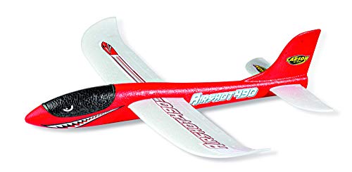 Carson 500504013 Airshot 490 500504013 - Trineo de Juguete (100% Listo para Volar, para lanzar, Casi Indestructible, de poliestireno), Color Rojo