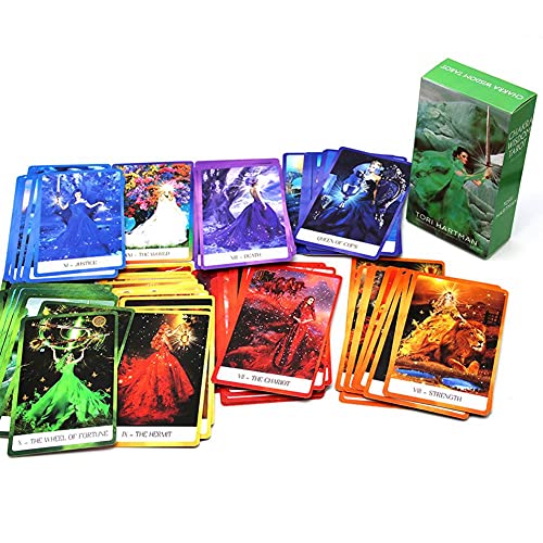 Cartas del Tarot de la Sabiduría de los Chakras,The Chakra Wisdom Tarot Cards with Bag Card Game