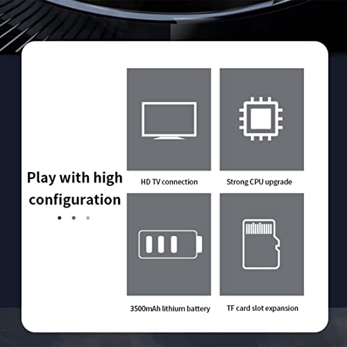 Cawevon Powkiddy X70 HD Retro Consola de juegos de mano 7 pulgadas Joystick FC Arcade Simulador de batalla de dos jugadores, más de 6000 juegos integrados