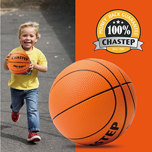 Chastep Mini pelota de baloncesto, pelota de espuma de 6 pulgadas. Suave y elástica, segura para jugar (naranja)