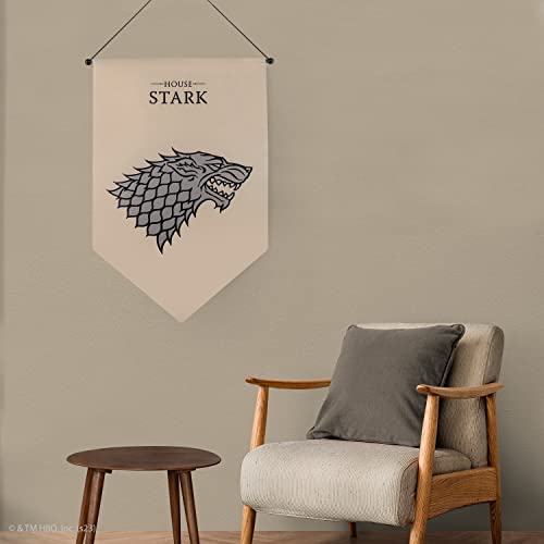 Cinereplicas Game of Thrones - Stark banderola de pared 100 * 55cm - Licencia Oficial