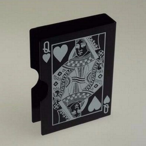 Clip de tarjeta de acero inoxidable para bicicleta para cartas de edición limitada rara y costosa (cubierta no incluida) (negro)