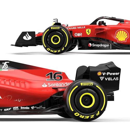 CMJ RC Cars Coche teledirigido Ferrari F1-75 (Escala 1:18) - 2022 Fórmula 1 Pilotos - Charles Leclerc + Carlos Sainz Drive To Surive