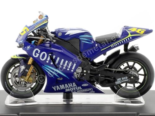 Compatible con 2004 Yamaha YZR-M1 Nº46 Valentino Rossi Campeón del Mundo MotoGP 1:18 Editorial Salvat ROSSI0012