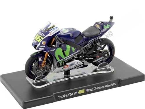 Compatible con 2015 Yamaha YZR-M1 Nº46 Valentino Rossi MotoGP 1:18 Editorial Salvat ROSSI1002