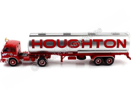 Compatible con Camión Pegaso 2011/50 + Semitrailer Houghton [B-725564] Rojo/Plateado 1:43 Salvat PEG014