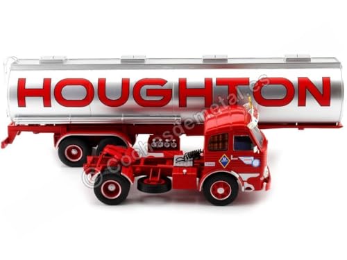 Compatible con Camión Pegaso 2011/50 + Semitrailer Houghton [B-725564] Rojo/Plateado 1:43 Salvat PEG014