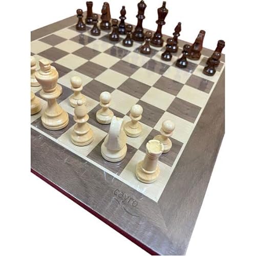 Conjunto de ajedrez marquetería nº 4, Ideal para Aficionados y Clubes, Tablero de ajedrez y Piezas de ajedrez para niños y Adultos, Conjunto de ajedrez, Juego de Ajedrez