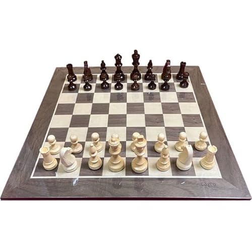 Conjunto de ajedrez marquetería nº 4, Ideal para Aficionados y Clubes, Tablero de ajedrez y Piezas de ajedrez para niños y Adultos, Conjunto de ajedrez, Juego de Ajedrez