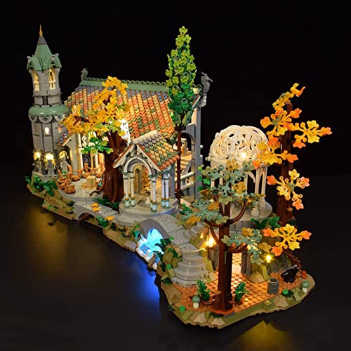 Conjunto De Luces Lluminación para Lego 10316 Rivendell Castle, Kit De Luz LED Compatible con Lego 10316 Rivendell Castle Modelo De Bloques De Construcción (Juego De Lego NO Incluido) RC