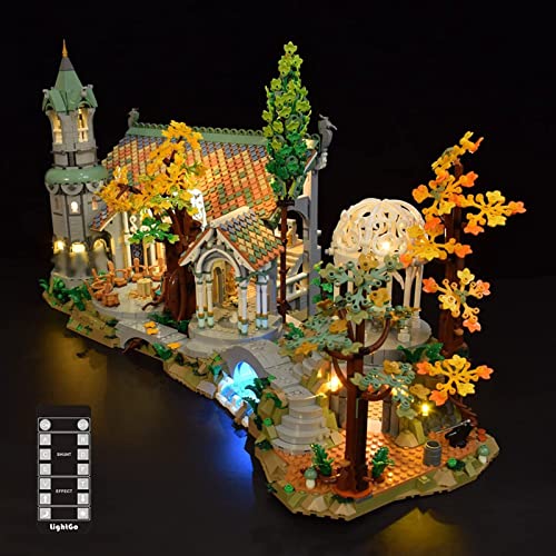 Conjunto De Luces Lluminación para Lego 10316 Rivendell Castle, Kit De Luz LED Compatible con Lego 10316 Rivendell Castle Modelo De Bloques De Construcción (Juego De Lego NO Incluido) RC