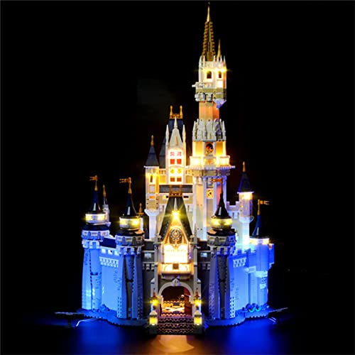 Conjunto De Luces Lluminación para Lego 71040 The Cinderella Castle, Kit De Luz LED Compatible con Lego 71040 The Cinderella Castle Modelo De Bloques De Construcción (Juego De Lego NO Incluido)