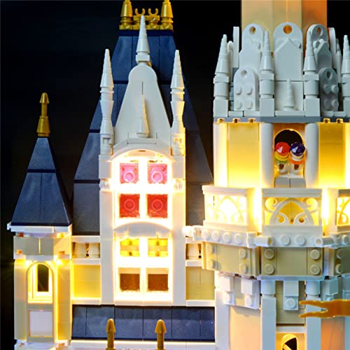 Conjunto De Luces Lluminación para Lego 71040 The Cinderella Castle, Kit De Luz LED Compatible con Lego 71040 The Cinderella Castle Modelo De Bloques De Construcción (Juego De Lego NO Incluido)