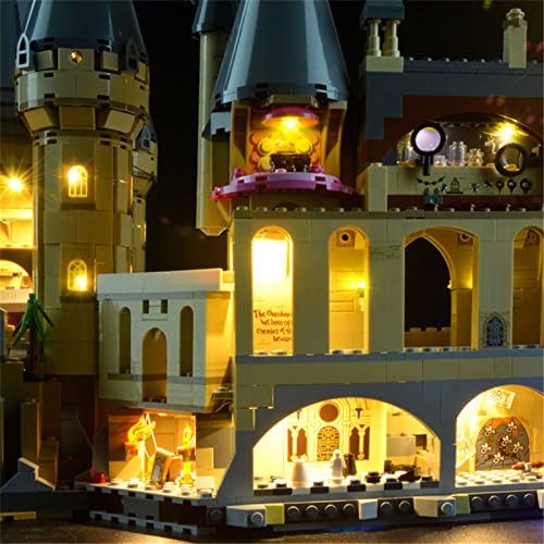 Conjunto De Luces Lluminación para Lego 71043 Hogwarts Castle, Kit De Luz LED Compatible con Lego 71043 Hogwarts Castle Modelo De Bloques De Construcción (Juego De Lego NO Incluido)